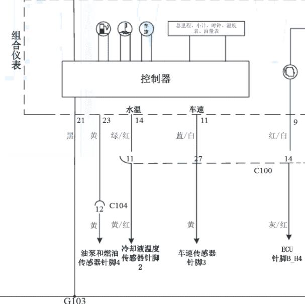 2020年五菱之光小卡燃油表电路图