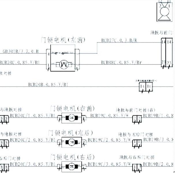 2014年长安致尚车身电路图