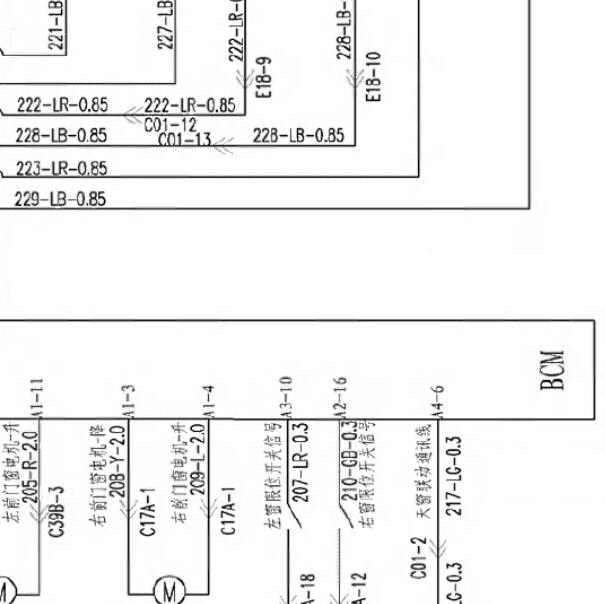 2008年东风风行菱智车身电脑电路图