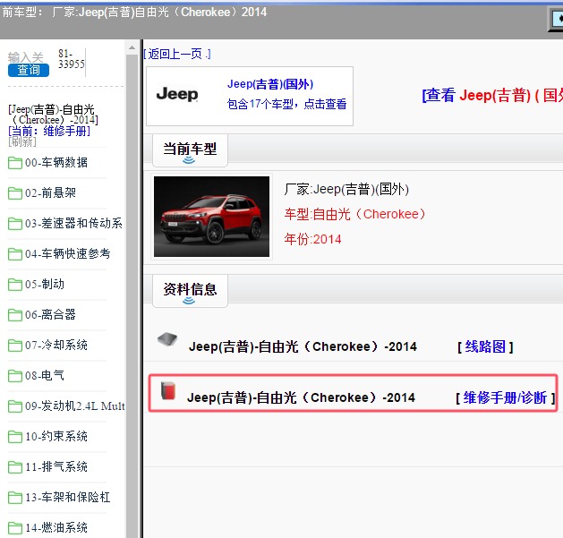2014年Jeep(吉普)-自由光 维修手册