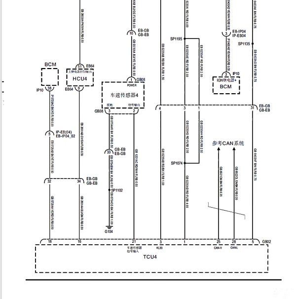 2019-2020年大通EUNIQ 5 Plug-in变速箱电路图