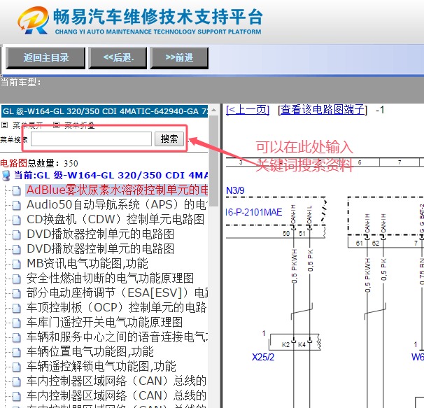 2012年奔驰GL350全车电路图