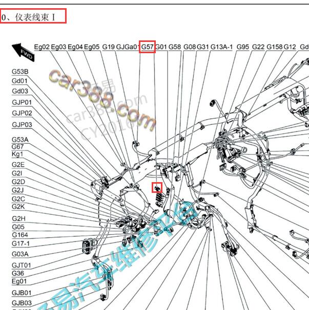 2018-2020年比亚迪唐DM全景模块安装位置