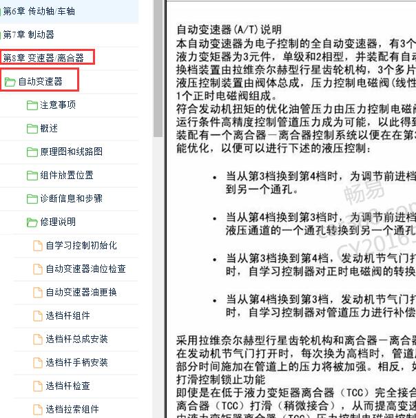 2011-2016年铃木雨燕自动变速箱维修手册