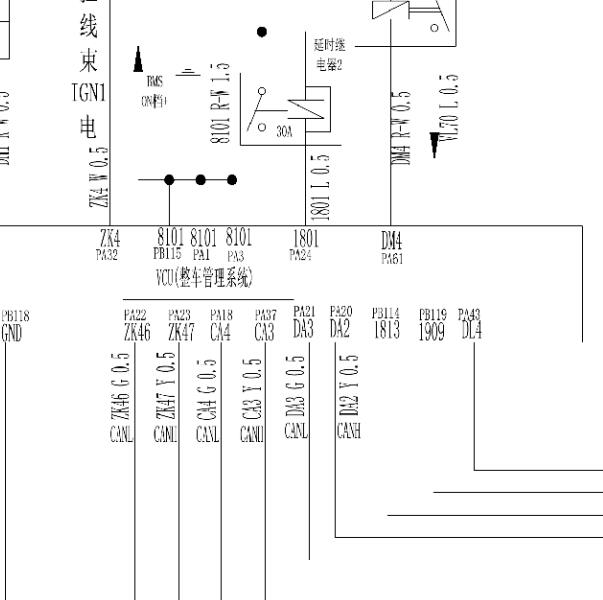 2018年楚风恒天EV7 VCU电路图