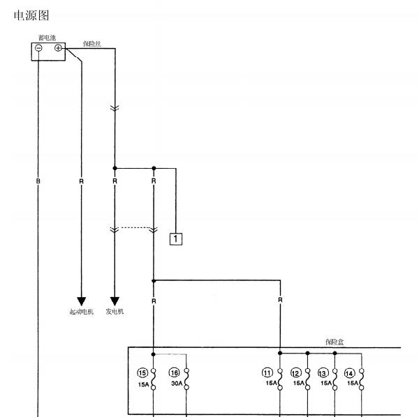 2011年长安之星2保险丝电路图