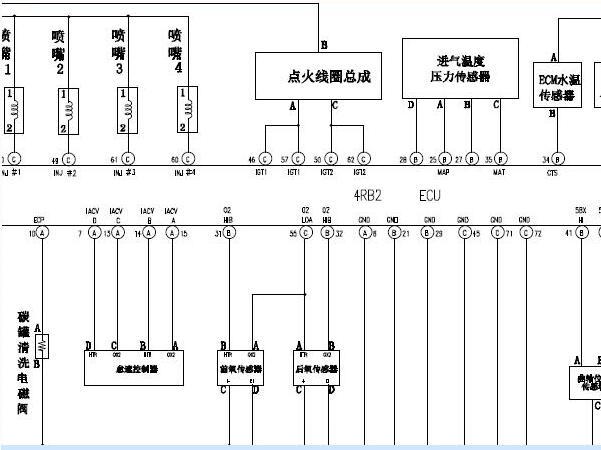 金杯海狮4RB2发动机电路图