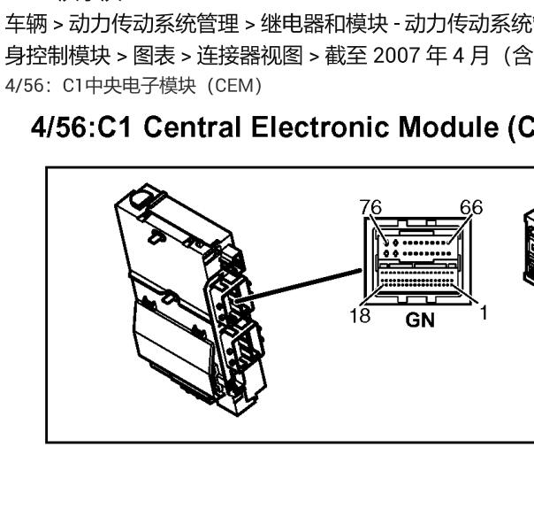 2007年沃尔沃S80 CEM模块编号