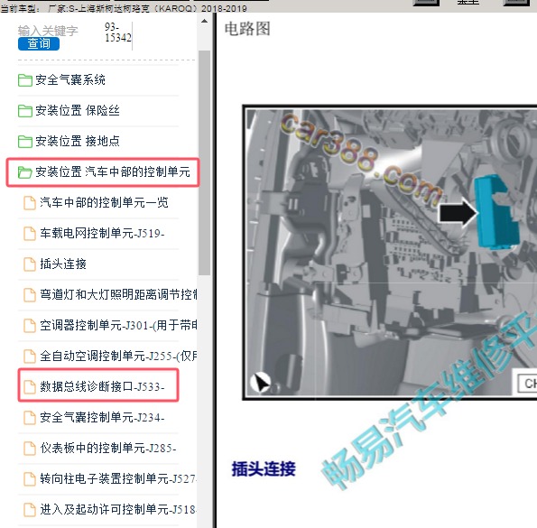2018年斯柯达柯珞克网关位置