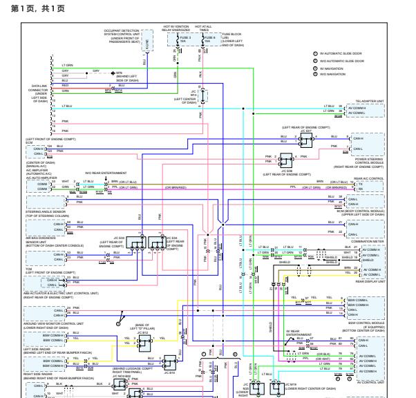 2016年日产贵士通讯系统电路图