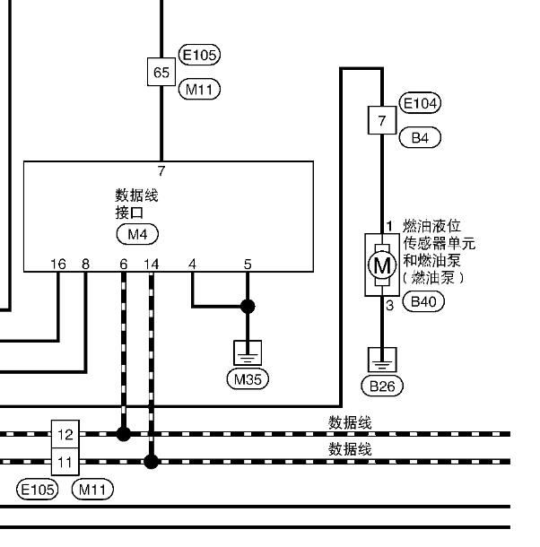 2011-2012年东风日产天籁发动机油泵电路图资料