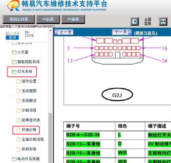 2021年比亚迪秦PLUS DM-I 大灯针脚资料