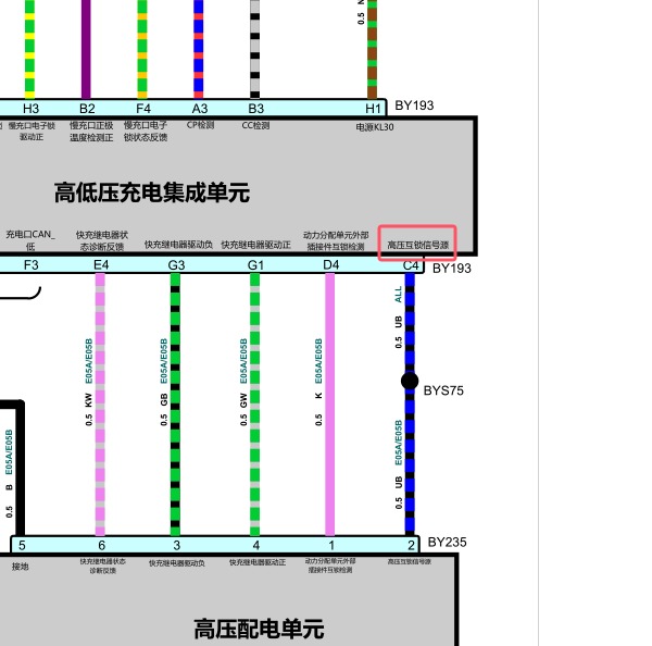 2023年飞凡F7高压互锁电路图