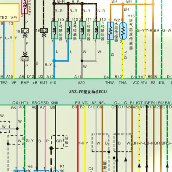 2007年金杯御领3RZ发动机电路图