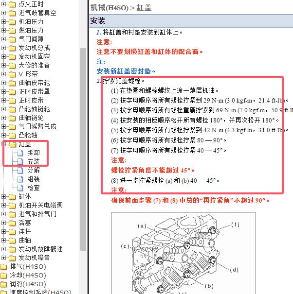 2010年斯巴鲁力狮2.5发动机缸盖扭矩