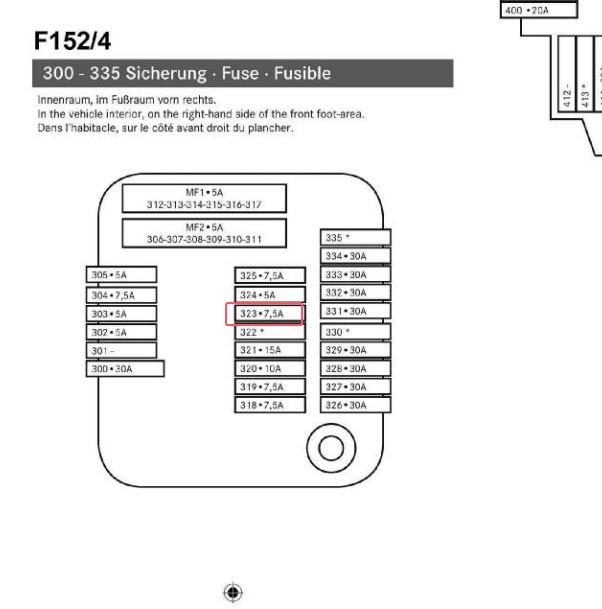 2022年奔驰E200L F323保险位置