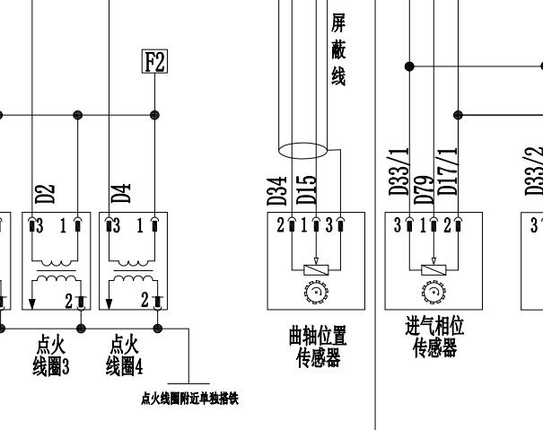 福田祥菱DAM15KL发动机电路图