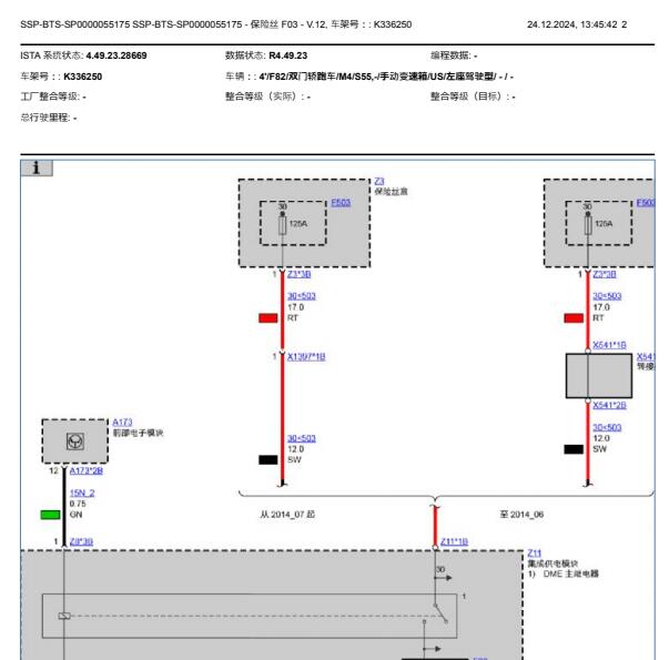 2016年宝马M4保险丝电路图