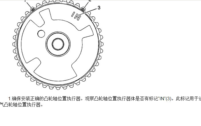 2010年凯迪拉克SRX发动机进排气凸轮轴区分资料