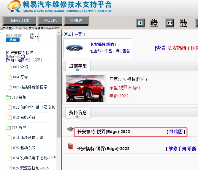 2022年福特锐界电路图