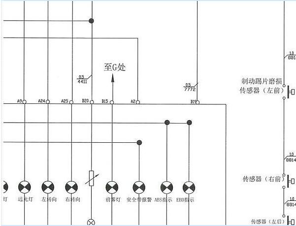 2015-2016年依维柯得意刹车报警电路图