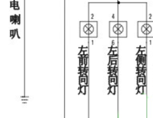 2010-2018年金杯阁瑞斯（快运）转向灯电路图