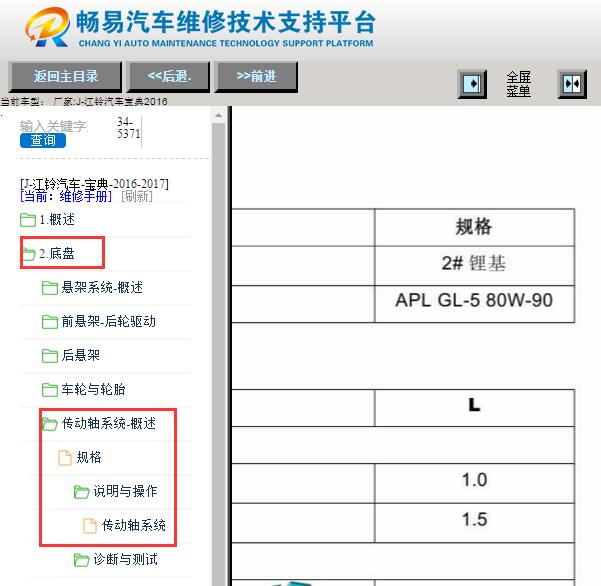 2016年江铃宝典四驱分动箱油规格