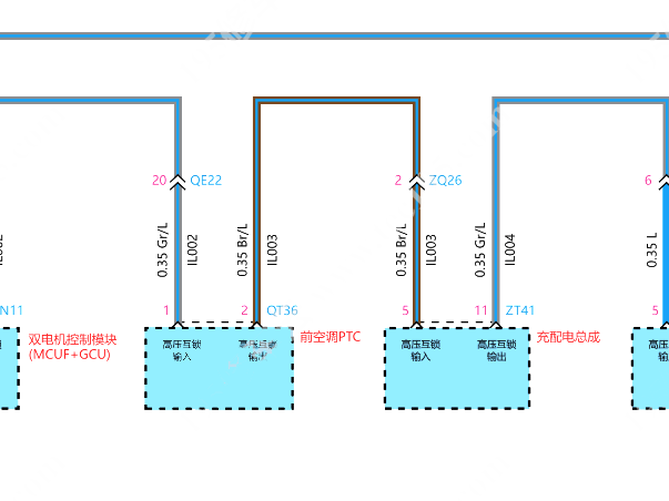 2023年理想L9 PTC加热电路图