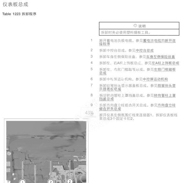 2023年高合HiPhi Y 仪表台拆装