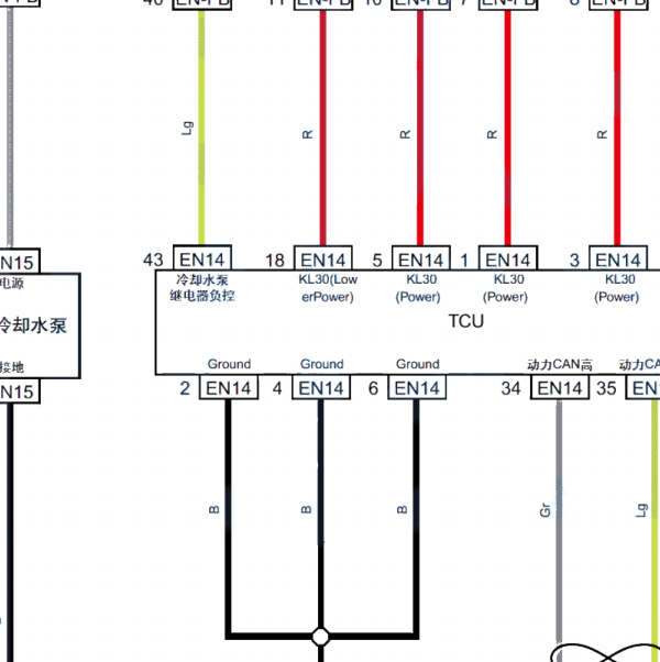 2020年东风风行T5 EVO 变速箱电路图