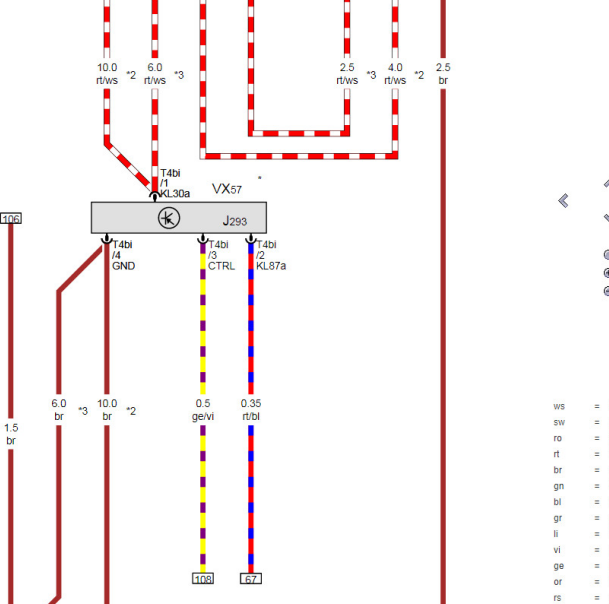 2022年奥迪A5发动机冷却系统电路图
