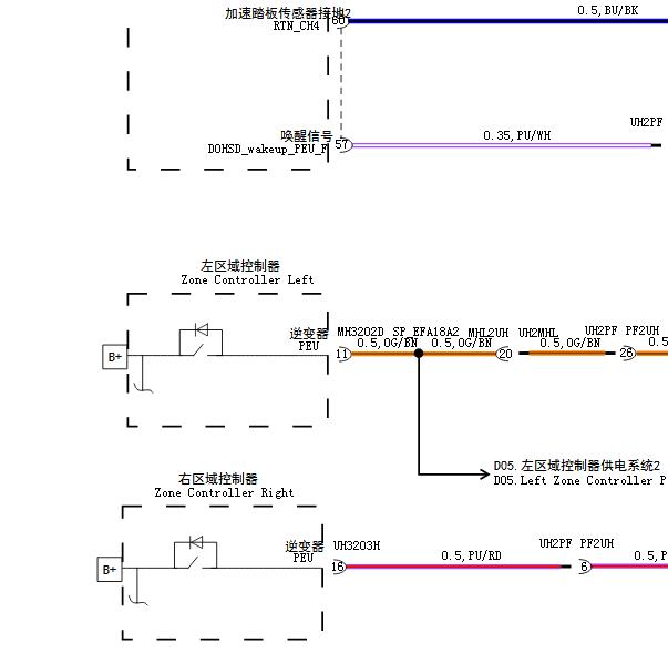 2024年蔚来乐道L60低压系统电路图