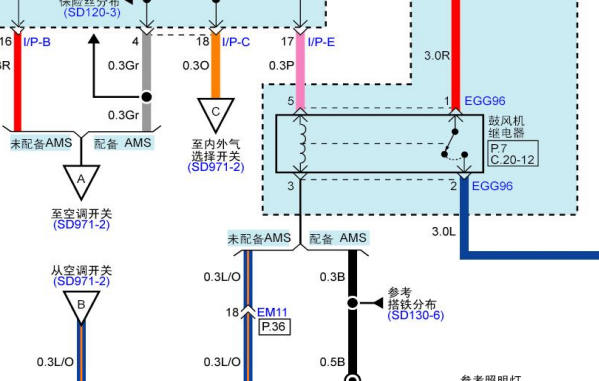 2012年现代瑞纳鼓风机电路图