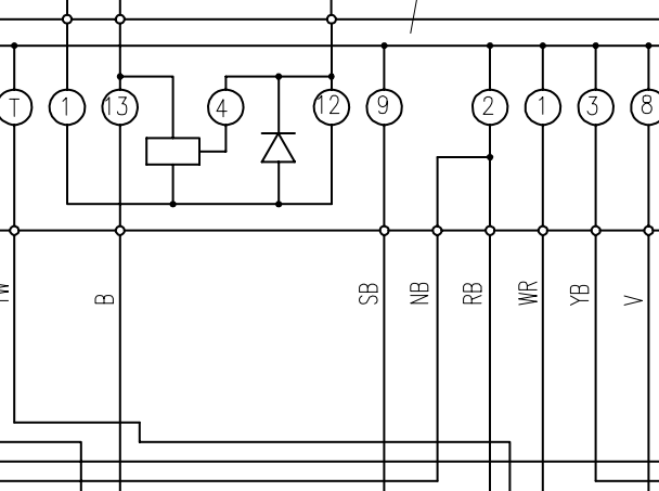 东风小康K系列车型仪表电路图资料