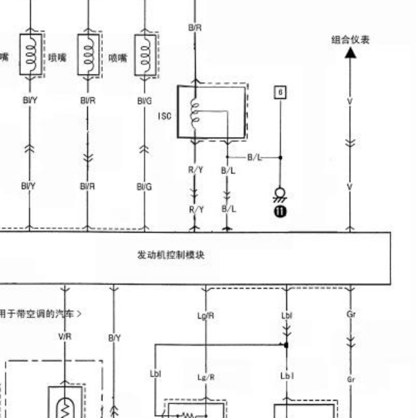 2009年铃木北斗星K14B发动机电路图