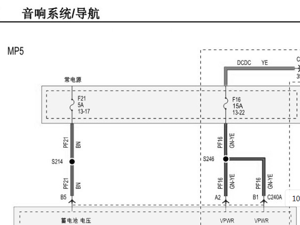 2023年江铃福特领睿音响电路图和针脚图