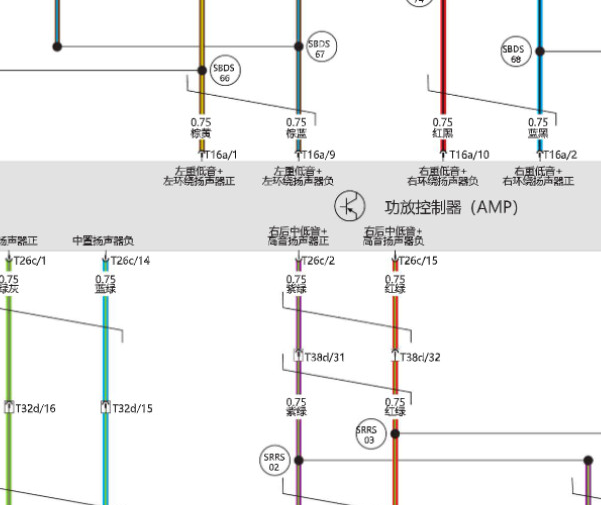 2024年北京汽车BJ40音响功放电路图和针脚资料