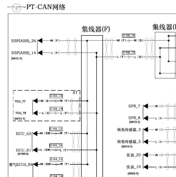 2016年海马福美来四代网络电路图
