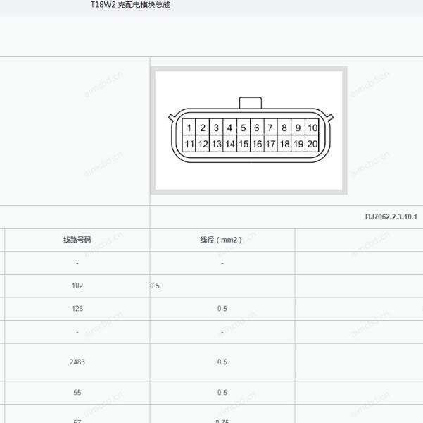 2024年五菱宏光MINIEV充电机针脚定义