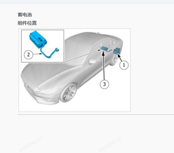 2022年沃尔沃S60辅助电池位置