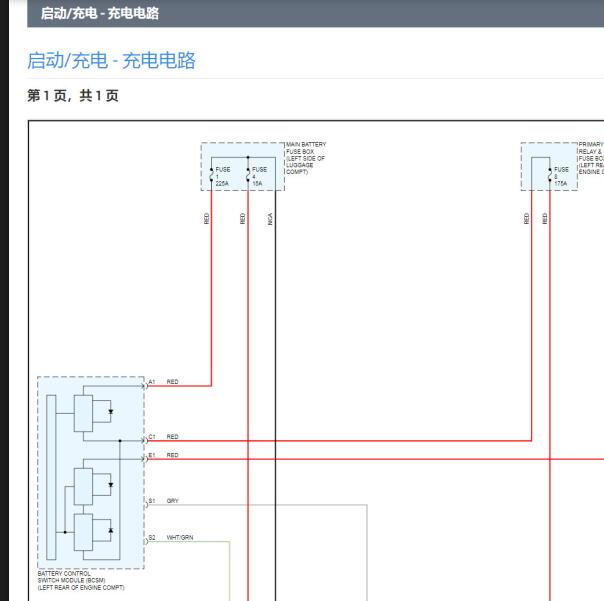 2023年沃尔沃XC90充电电路图