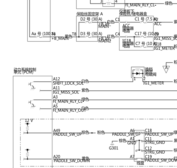 2024年本田CRV 发动机变速箱电路图