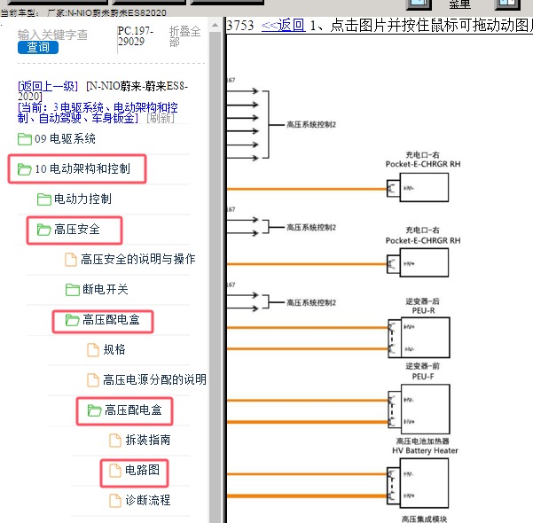 2020年蔚来ES8 OBC充电和DCDC逆变器电路图