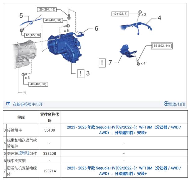 2023年丰田红杉四驱维修手册