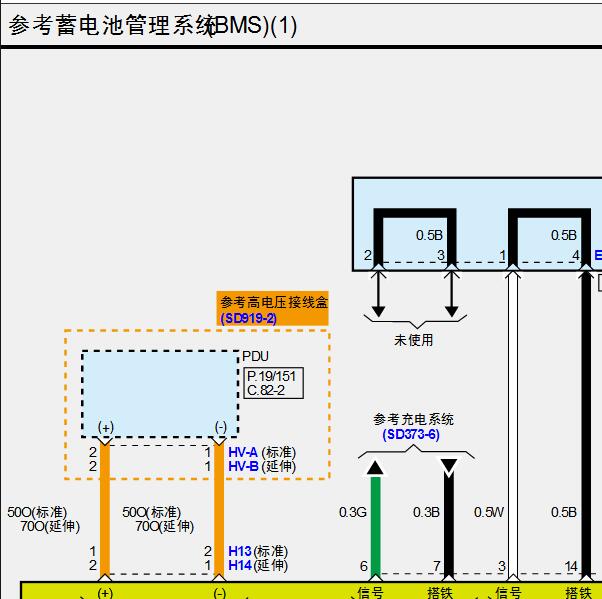 2024年起亚EV5 BMS电路图