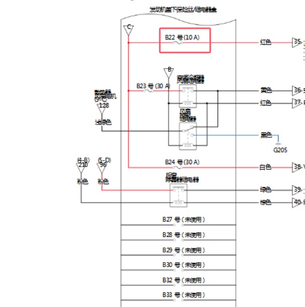 2023年本田CRV OBD电源电路图