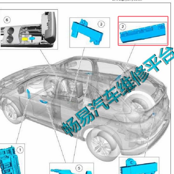 2015年福特锐界遥控接收器安装位置