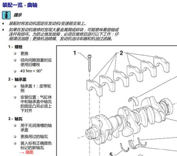 2011年奥迪TT发动机维修手册