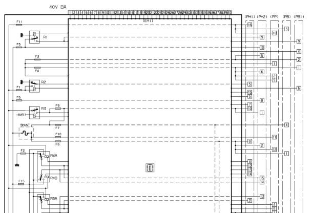 2011年标致408 发动机、网络通讯和保险丝电路图
