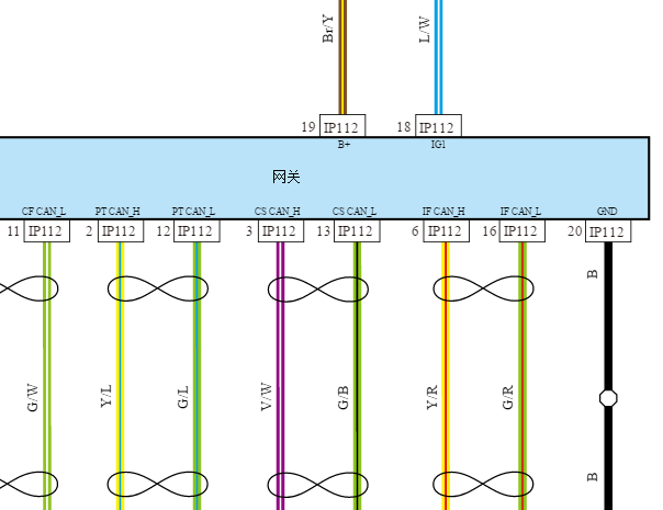 2022年吉利帝豪L网关电路图
